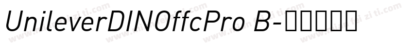 UnileverDINOffcPro B字体转换